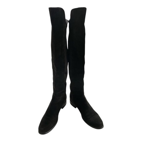 Blondo 'Eden' Over the Knee Waterproof Stretch Boot Black Suede size 8M - Picture 7 of 11
